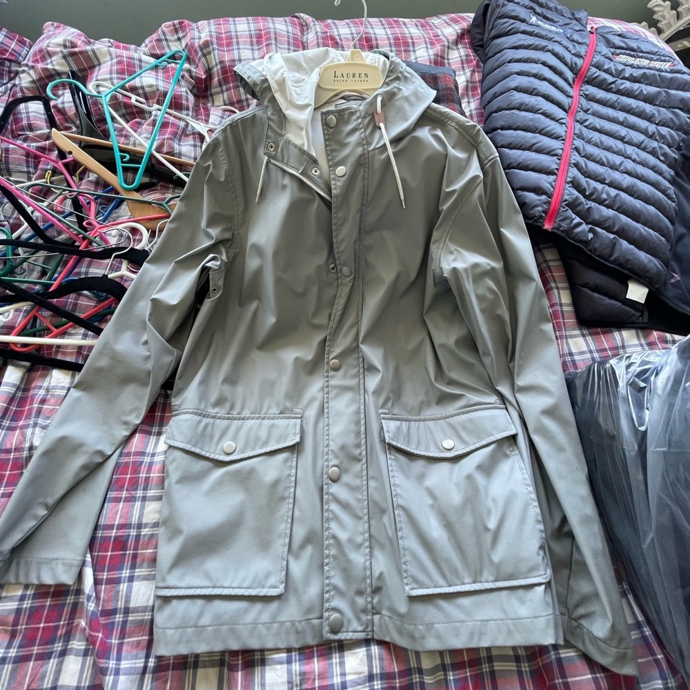 Old navy raincoat